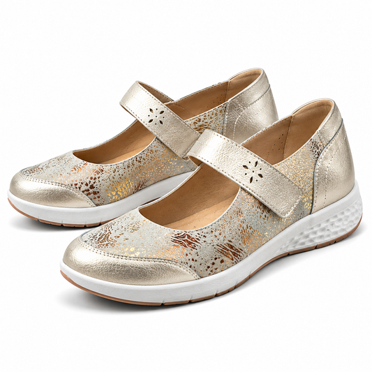 PANTOFI CASUAL DAMA TOPWAY B932304 SILVER + GOLD