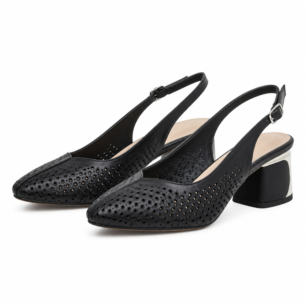 PANTOFI CASUAL DECUPATI DAMA DOGATI 049-539 NEGRI