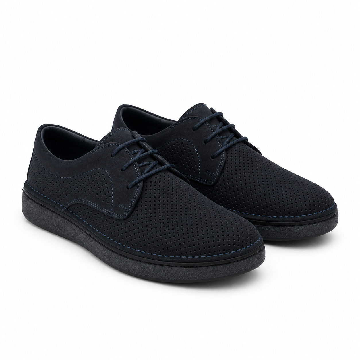 PANTOFI CASUAL PERFORATI BARBATI GORETTI B69-321 BLEUMARIN