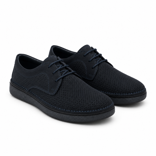 PANTOFI CASUAL PERFORATI BARBATI GORETTI B69-321 BLEUMARIN