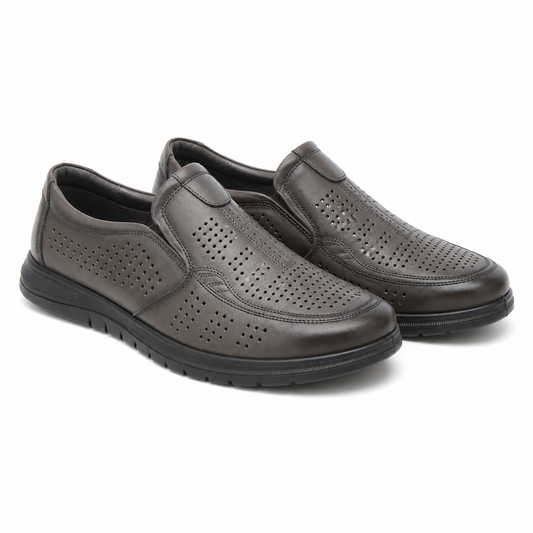 PANTOFI CASUAL PERFORATI BARBATI MELS 808-L8225 GREY