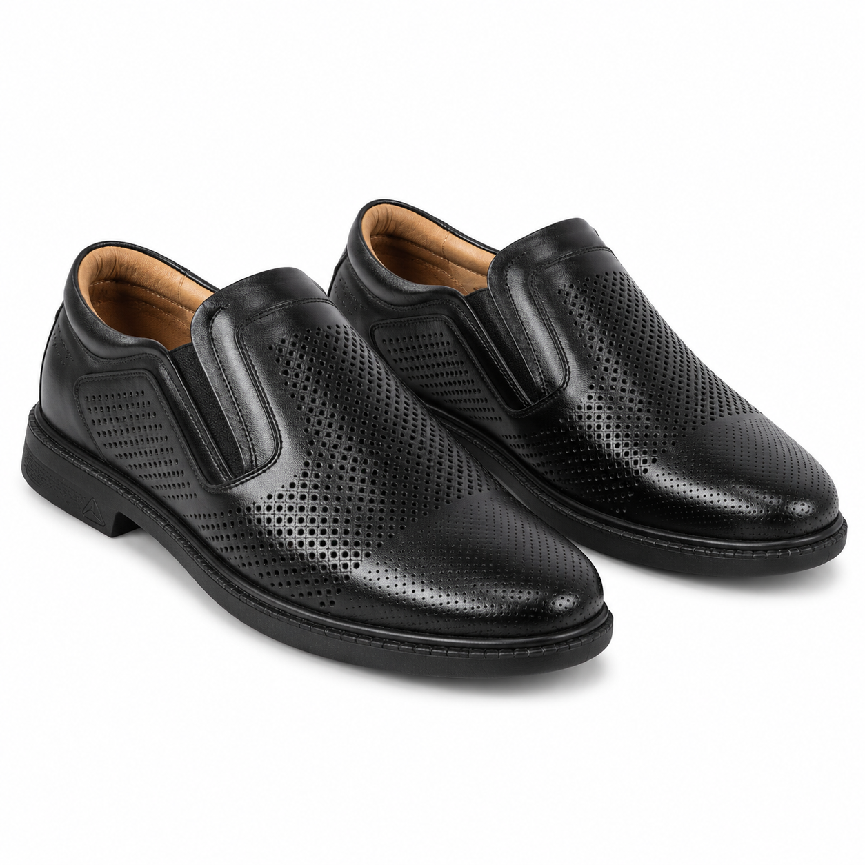 PANTOFI CASUAL PERFORATI BARBATI OTTER 640003A 01-N NEGRI