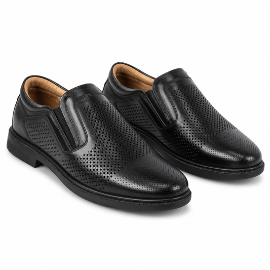 PANTOFI CASUAL PERFORATI BARBATI OTTER 640003A 01-N NEGRI