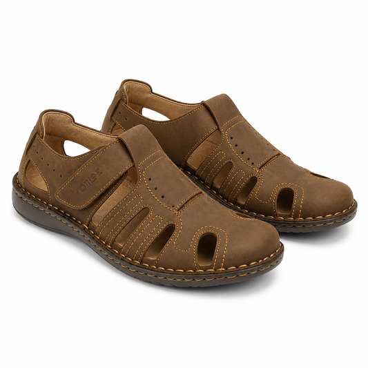 PANTOFI CASUAL PERFORATI BARBATI OTTER 9544 04-2 MARO TABACCO NUBUCK