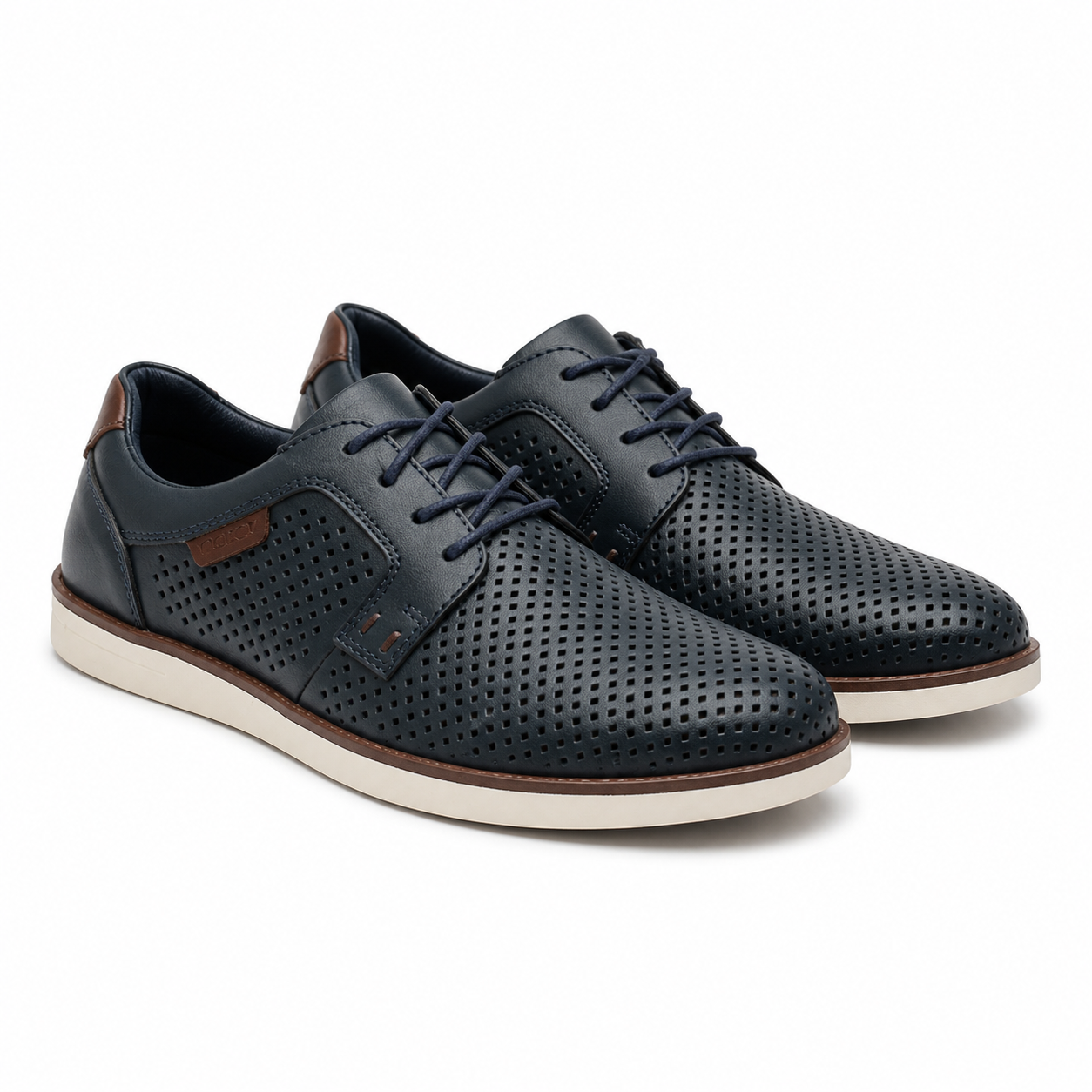 PANTOFI CASUAL PERFORATI BARBATI RIEKER B2306-14 BLEUMARIN