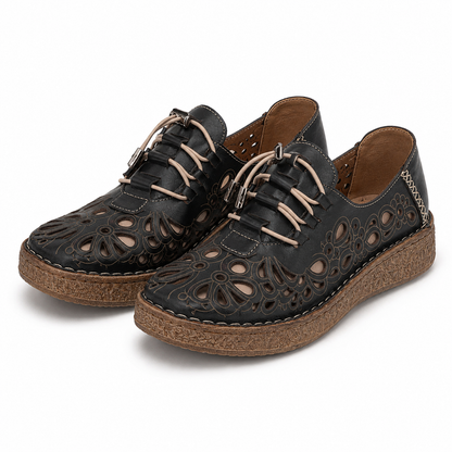 PANTOFI CASUAL PERFORATI DAMA 7154-1 NEGRI