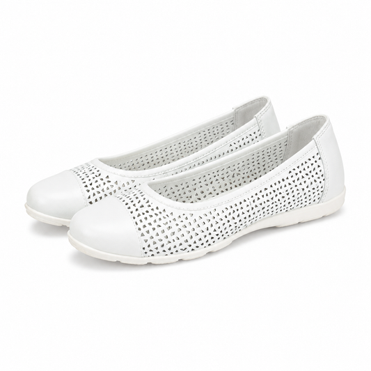 PANTOFI CASUAL PERFORATI DAMA CAPRICE 22151-42 ALBI