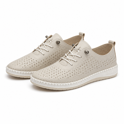 PANTOFI CASUAL PERFORATI DAMA CASPIAN 1800 BEJ