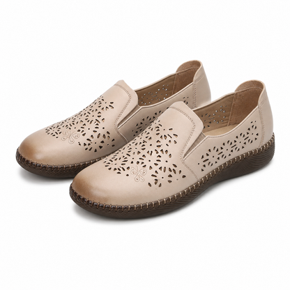 PANTOFI CASUAL PERFORATI DAMA FORMAZIONE 991-1 APRICOT
