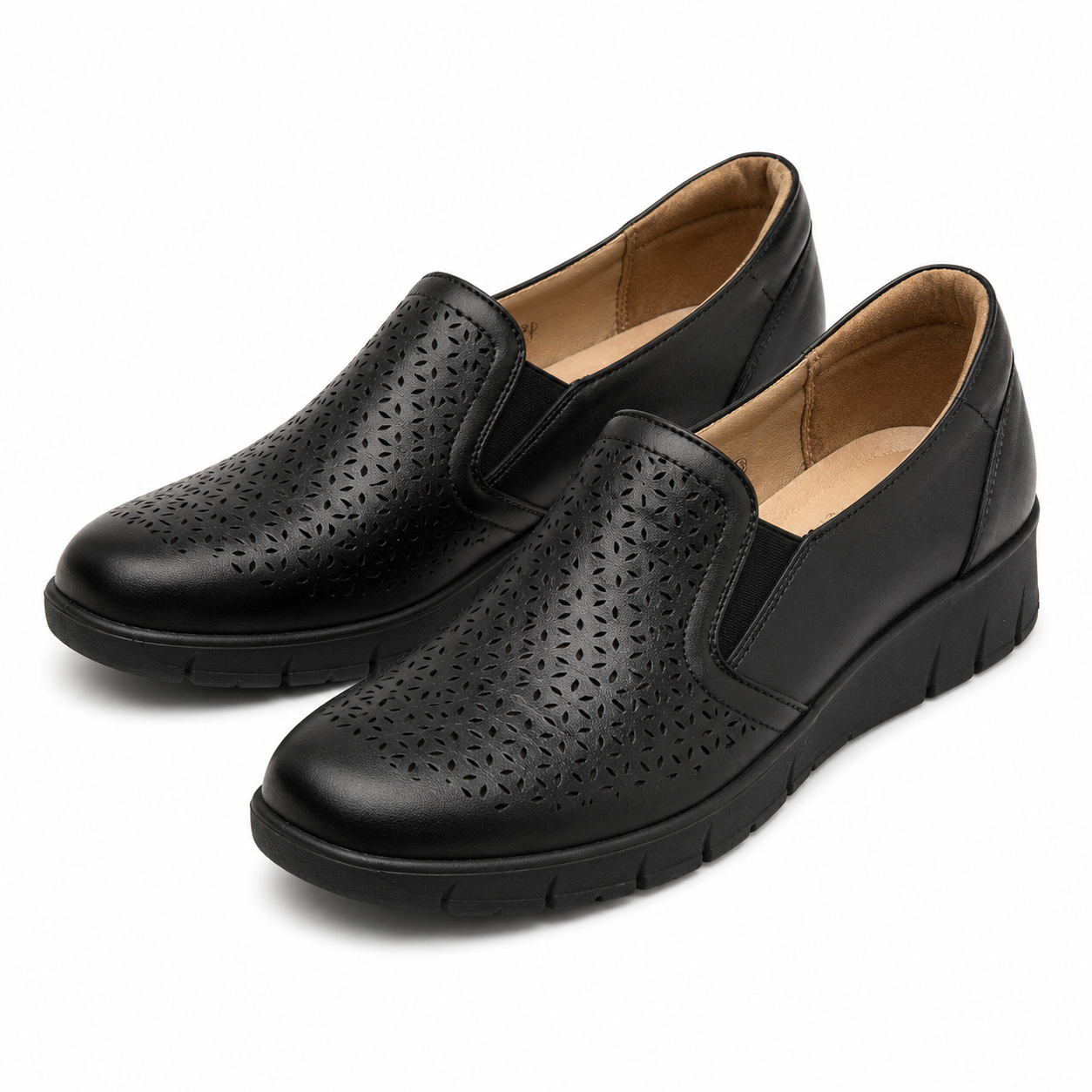 PANTOFI CASUAL PERFORATI DAMA JANA 24665-42 NEGRI
