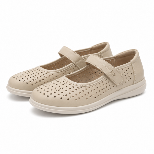 PANTOFI CASUAL PERFORATI DAMA KARISMA 60020B 03-N BEJ