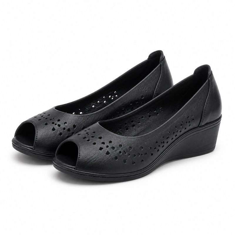 PANTOFI CASUAL PERFORATI DAMA NICOLIS 56293 NEGRI