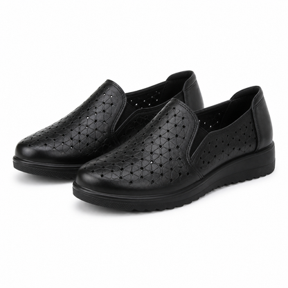 PANTOFI CASUAL PERFORATI DAMA PASS 460006A 01-N NEGRI