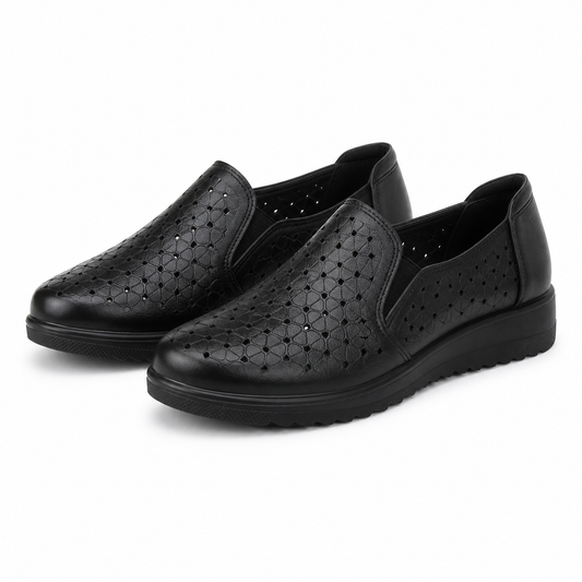 PANTOFI CASUAL PERFORATI DAMA PASS 460006A 01-N NEGRI