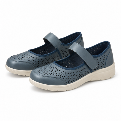 PANTOFI CASUAL PERFORATI DAMA PASS 860022B 51-N ALBASTRI DENIM