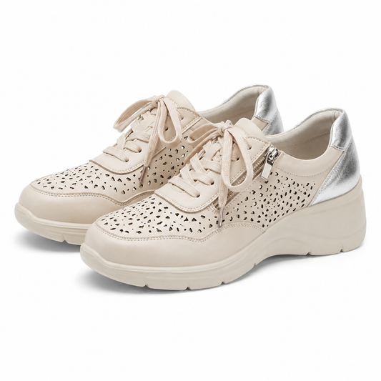 PANTOFI CASUAL PERFORATI DAMA PASS 860025A 03-N BEJ