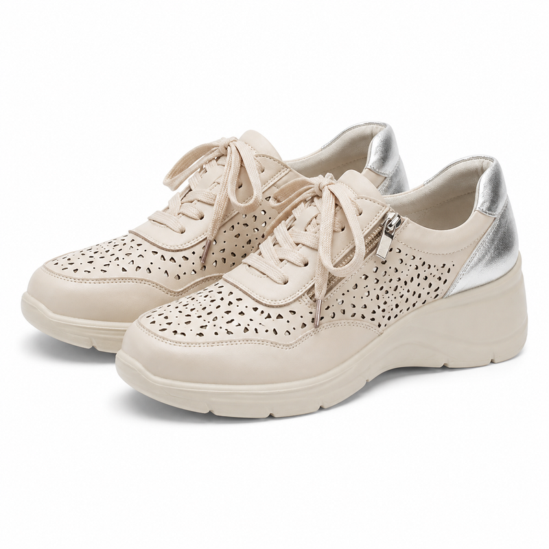 PANTOFI CASUAL PERFORATI DAMA PASS 860025A 03-N BEJ
