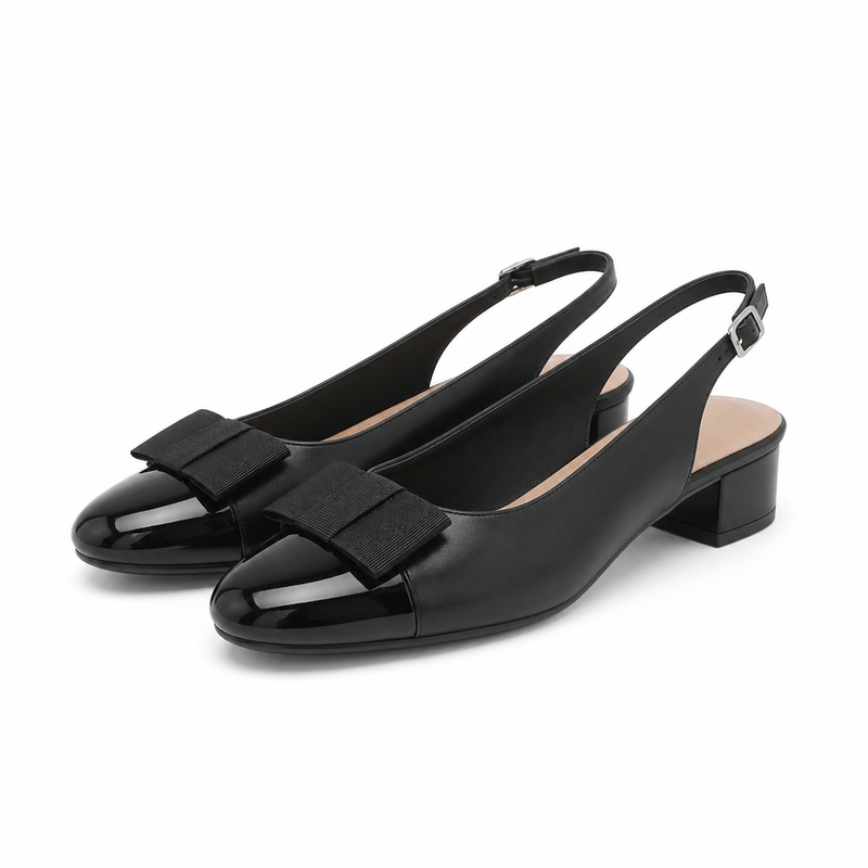 PANTOFI DECUPATI DAMA CAPRICE 29502-42 NEGRI CU LAC