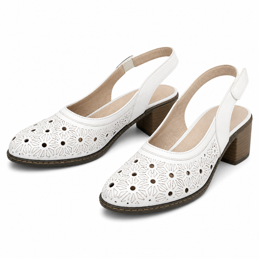 PANTOFI DECUPATI DAMA RIEKER 40991-80 ALBI