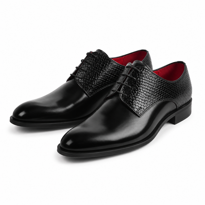 Pantofi Eleganți Bărbați CONHPOL 8816-0017 Negru – Piele Naturală