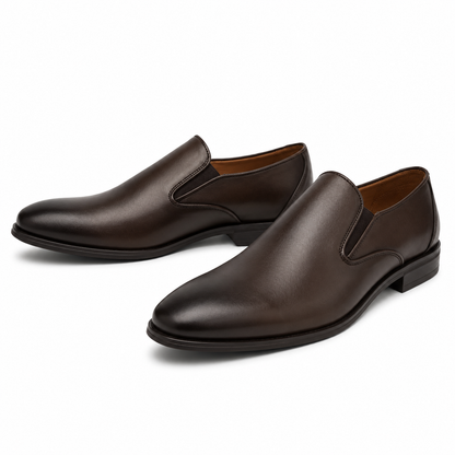 PANTOFI ELEGANTI BARBATI CONHPOL 8172-1637 MARO INCHIS