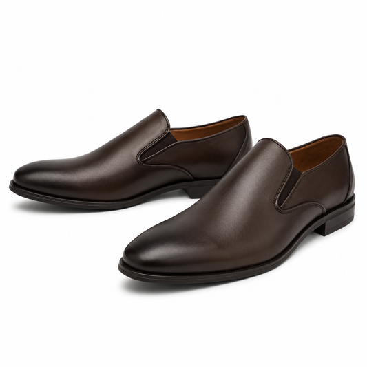PANTOFI ELEGANTI BARBATI CONHPOL 8172-1637 MARO INCHIS