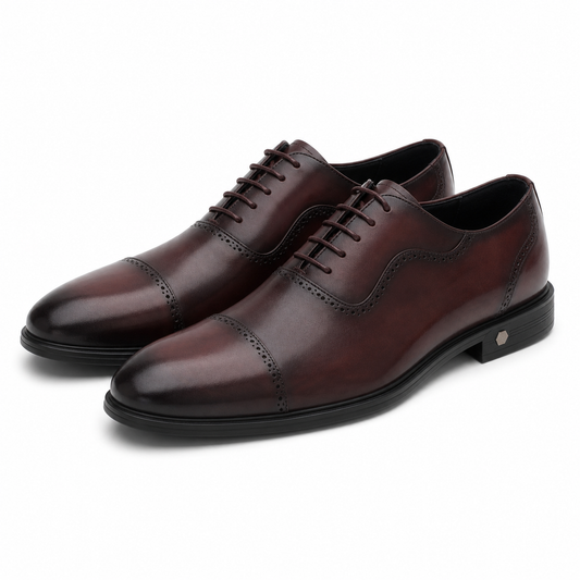 PANTOFI ELEGANTI BARBATI ELDEMAS F066-023 WINE (BORDO)