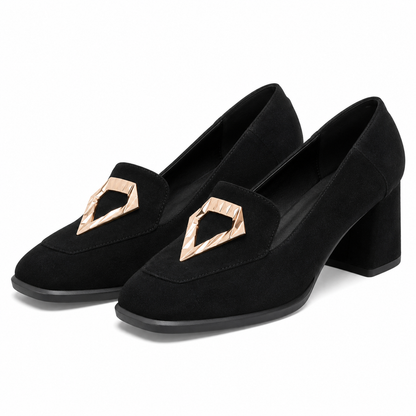 PANTOFI ELEGANTI DAMA AGA 9572 19 NEGRI VELUR