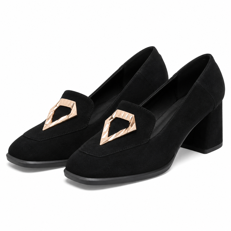PANTOFI ELEGANTI DAMA AGA 9572 19 NEGRI VELUR