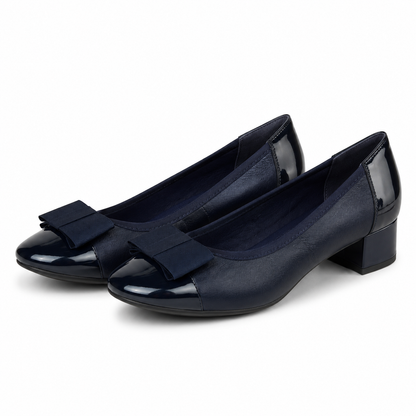 PANTOFI ELEGANTI DAMA CAPRICE 22307-42 BLEUMARIN CU LAC