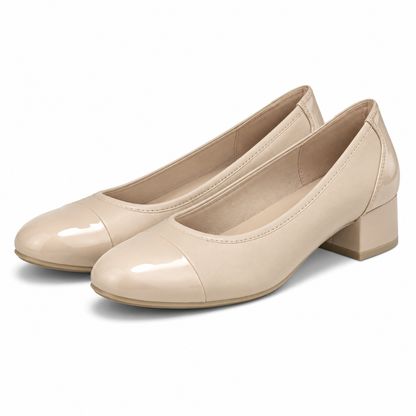 PANTOFI ELEGANTI DAMA CAPRICE 22500-42 BEJ + LAC