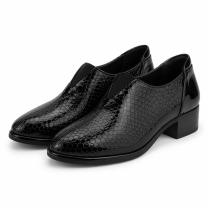 PANTOFI ELEGANTI DAMA DOGATI 017 341 NEGRI CROCO
