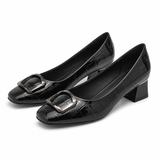 PANTOFI ELEGANTI DAMA FORMAZIONE 0059-15 GRI CROCO LACUITI