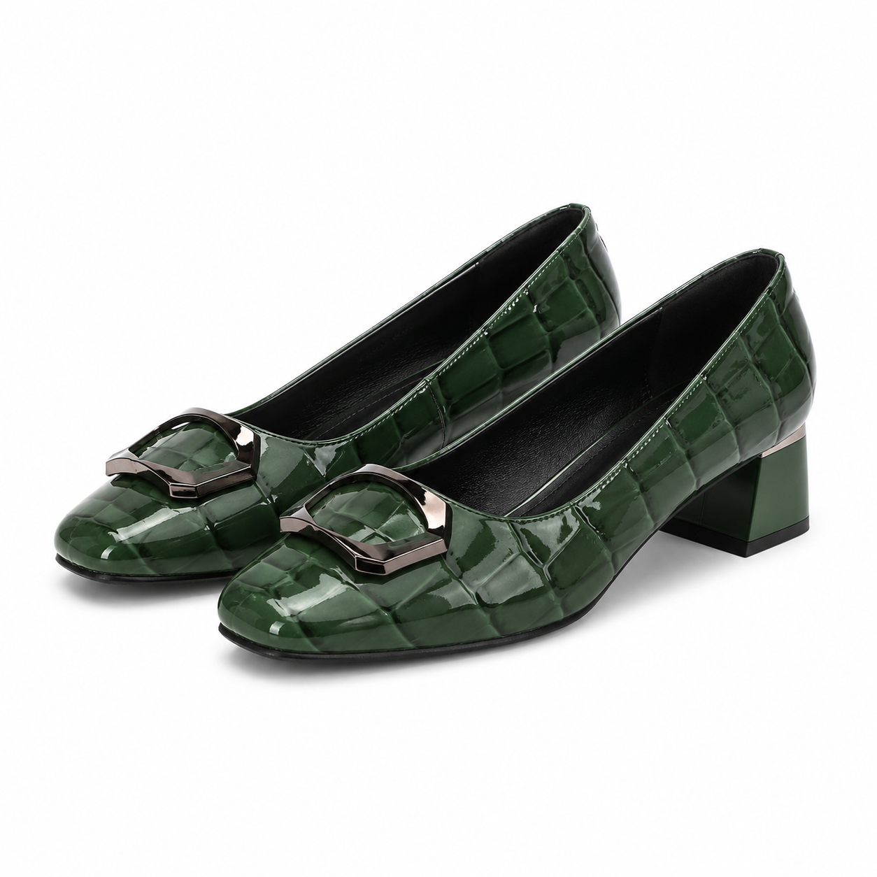 PANTOFI ELEGANTI DAMA FORMAZIONE 0059-15 LACUITI VERDE CROCO