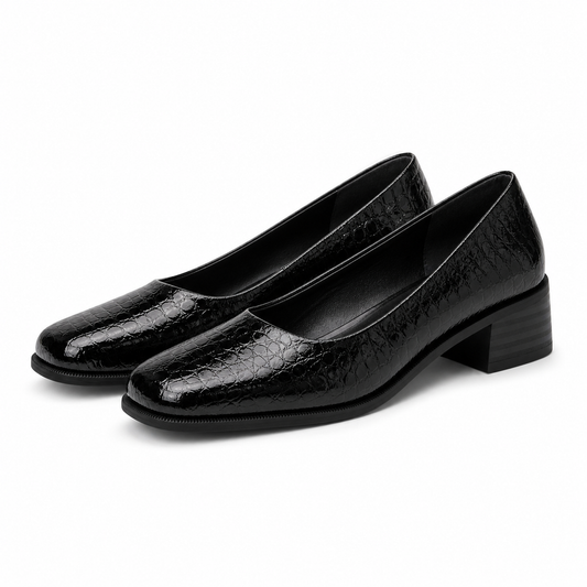 PANTOFI ELEGANTI DAMA FORMAZIONE 1355-13 NEGRI CROCO