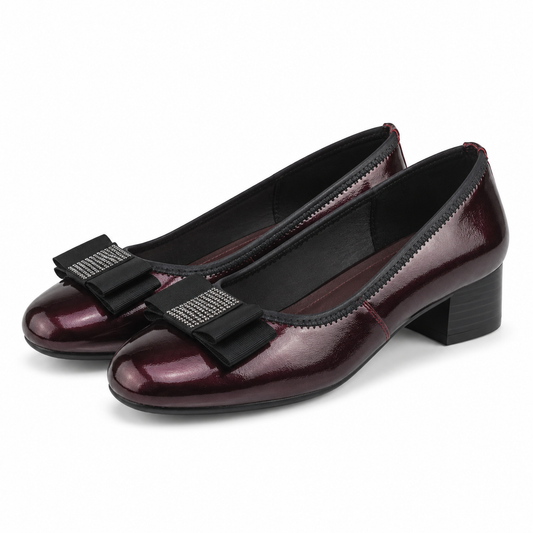 PANTOFI ELEGANTI DAMA KARISMA 50053B 23-L BORDO LAC