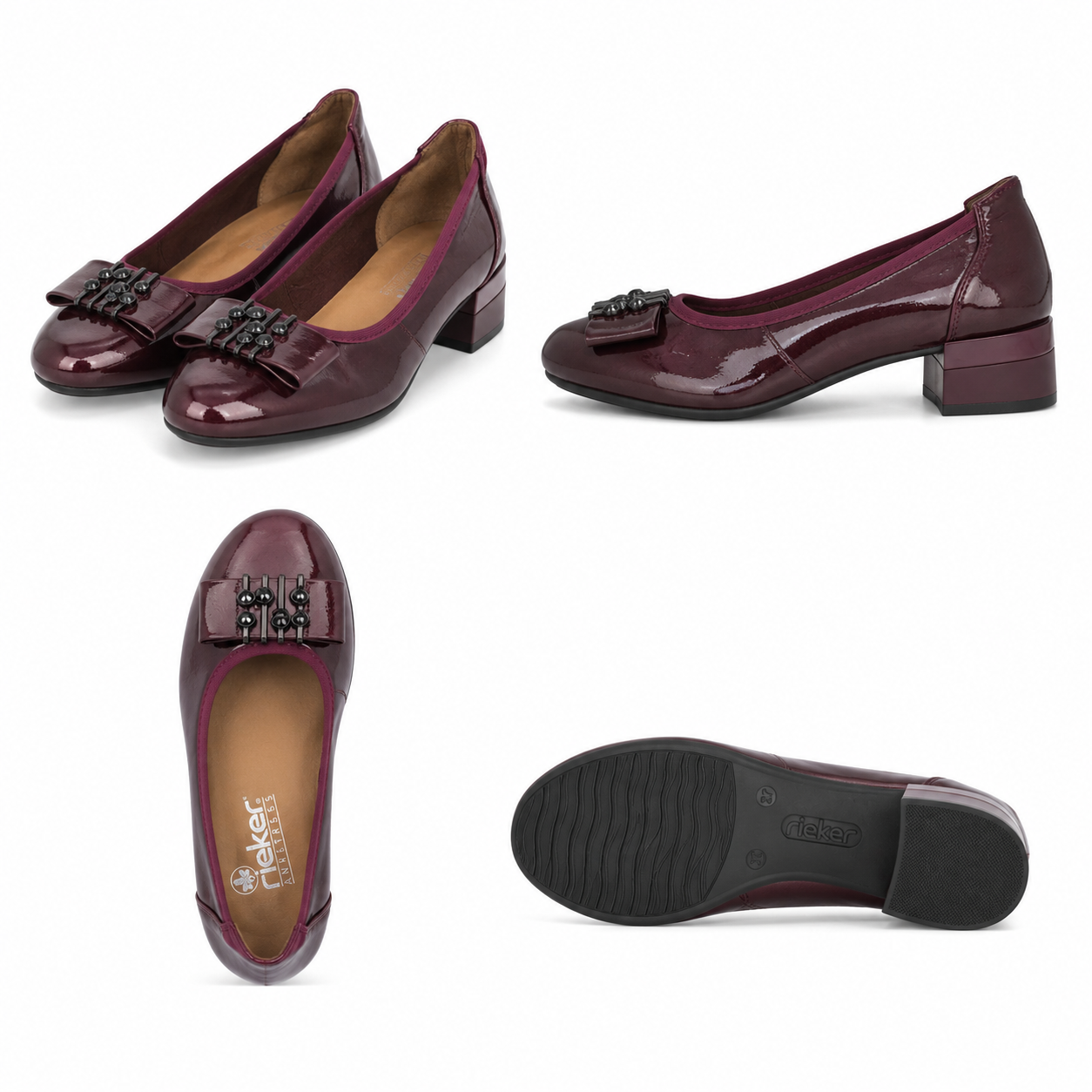 PANTOFI ELEGANTI DAMA PASS 140014B 23-L BORDO LAC