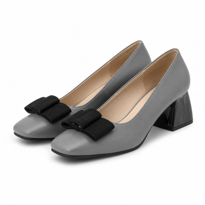 PANTOFI ELEGANTI DAMA RICO 148 GRI CU NEGRU