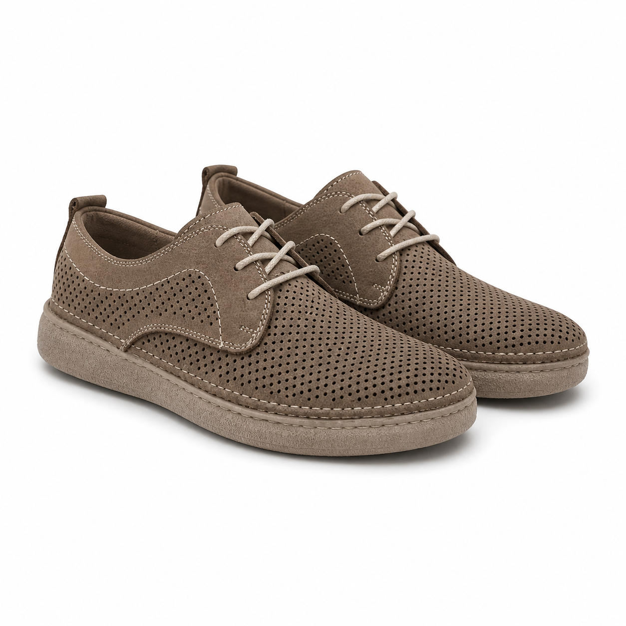 PANTOFI PERFORATI BARBATI GORETTI B69-321 BEJ