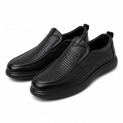 PANTOFI PERFORATI BARBATI MELS 26027 NEGRU