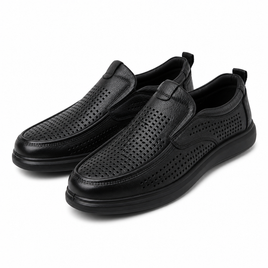 PANTOFI PERFORATI BARBATI MELS 26027 NEGRU