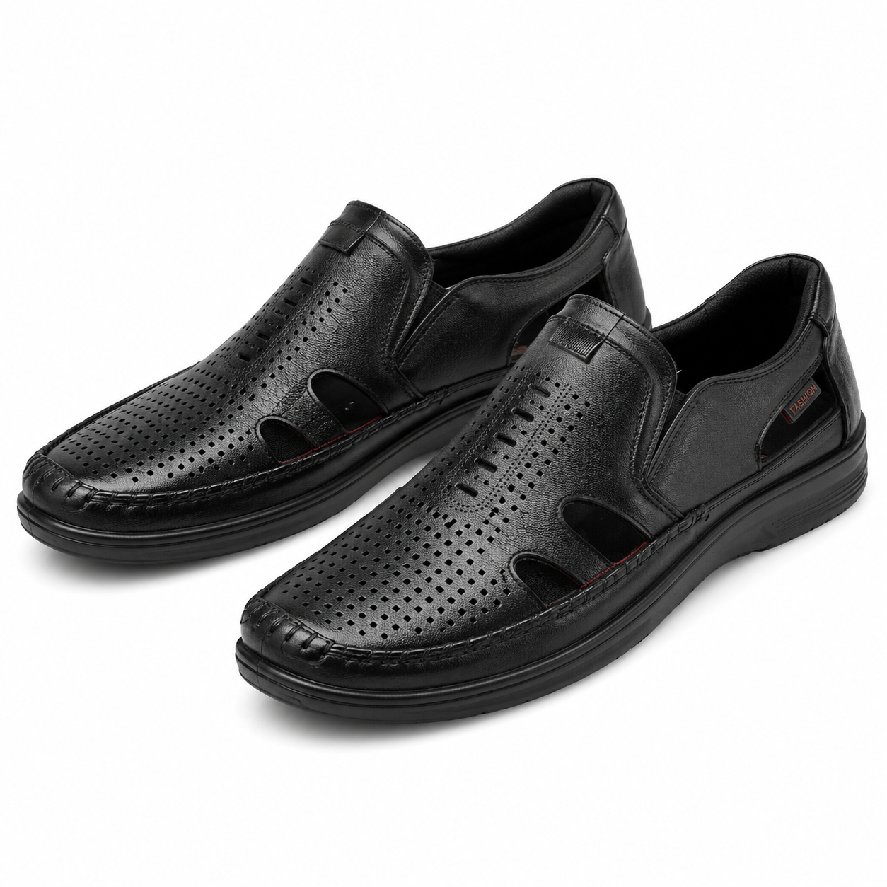PANTOFI PERFORATI BARBATI MELS 883L99 NEGRI.jpg