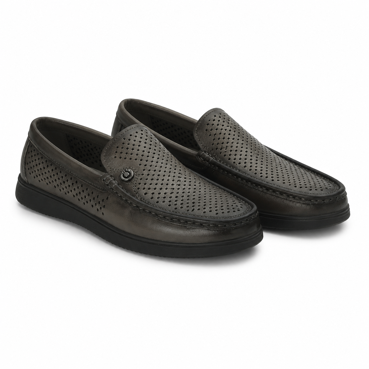 PANTOFI PERFORATI BARBATI MELS 891-L008 GREY