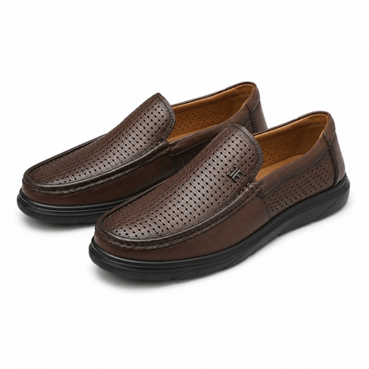 PANTOFI PERFORATI BARBATI MELS 93701 COFFEE