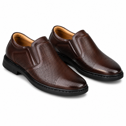PANTOFI PERFORATI BARBATI OTTER 40003A 02-N MARO INCHIS