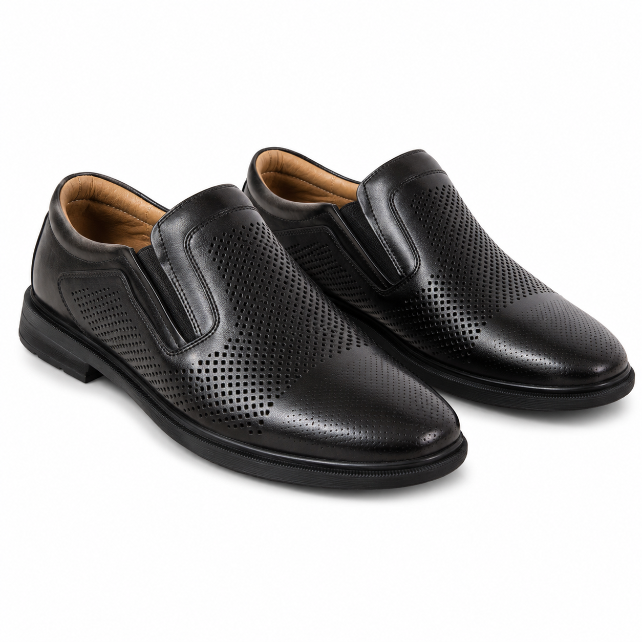 PANTOFI PERFORATI BARBATI OTTER 640003B 01-N NEGRI