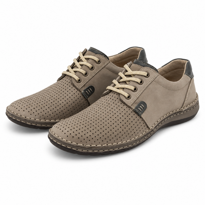 PANTOFI PERFORATI BARBATI OTTER 9551 14-2 BEJ