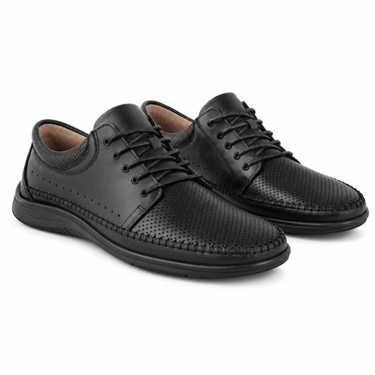PANTOFI PERFORATI BARBATI OTTER OTA 11 01-N NEGRI