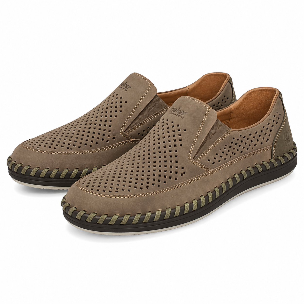 PANTOFI PERFORATI BARBATI RIEKER B2464-25