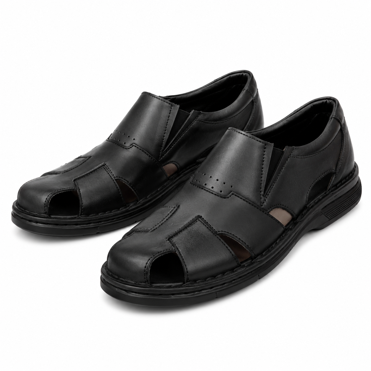 PANTOFI PERFORATI CASUAL BARBATI COBRA 702 NEGRI